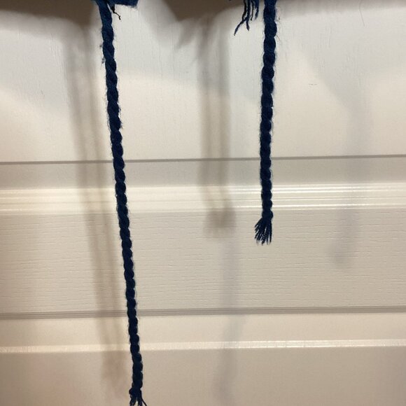 Tejidos Ruminahui Men's Knit Jacket Cardigan Hoodie Blue Lama Sweater Warm - Picture 4 of 9